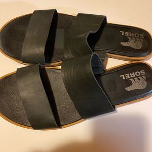 Sorel Ella II Black Size 10 Sandals